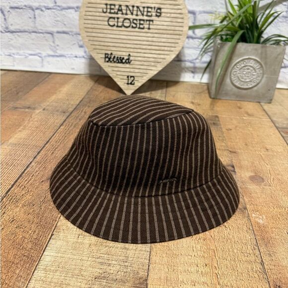 Kangol Tweed Knit Pinstripe Bucket Hat - Picture 8 of 11